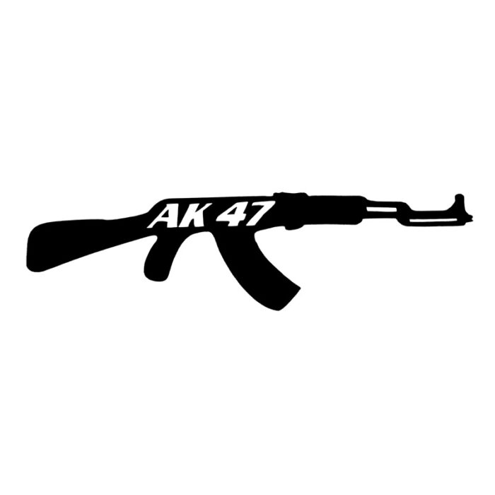 ΑΥΤΟΚΟΛΛΗΤΟ ΟΠΛΟ AK-47 ΜΑΥΡΟ STICKERS PAR